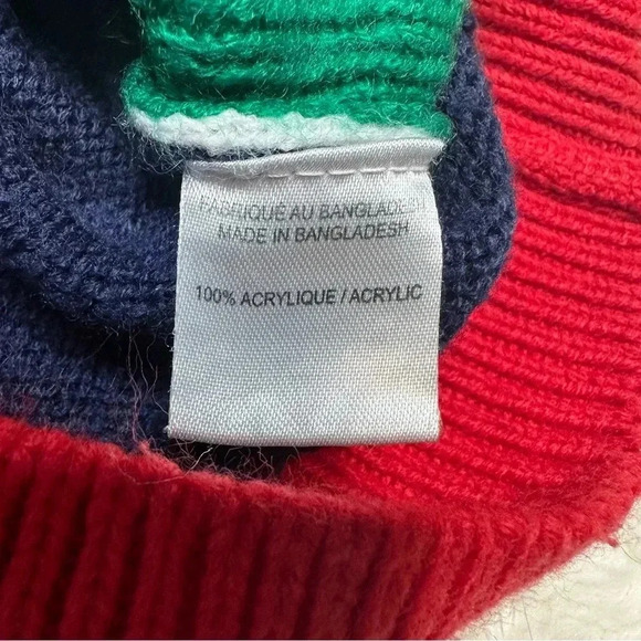 Christmas Santa  Dinosaur Sweater Blue/Green/Red/White Size 6 - Picture 8 of 16